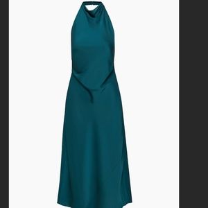 ISO Aritzia Babaton Audience Satin Dress Deep Pandora Green